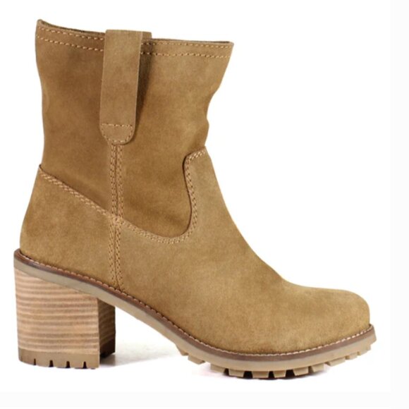 NEW DIBA TRUE Suede Chloe Mae Mid Shaft Boots in camel for women 825 4m2 - Picture 7 of 8